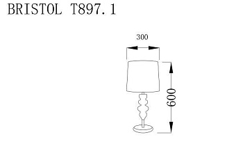 Настольная лампа Lucia Tucci BRISTOL T897.1 60Вт E27