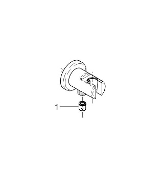 Шланговое подключение GROHE 28679000 хром