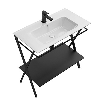 Консоль под раковину KERAMA MARAZZI Piano Next PIA.N.85.BLK чёрный матовый