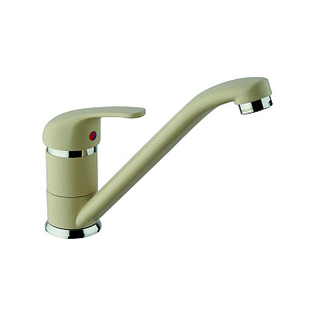 Смеситель для кухни Paini Jolly 6955573Z1KM поворотный излив бежевый матовый