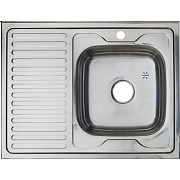 Мойка кухонная MELANA 8060 016/2 R (*10) 80х60см хром