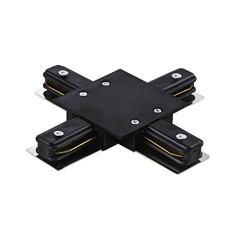 Коннектор Lightstar 501147 чёрный для однофазного трека