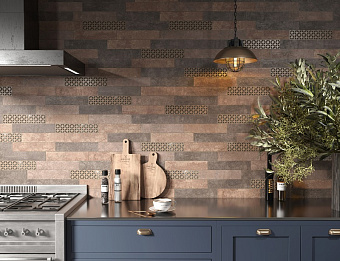 Настенная плитка KERAMA MARAZZI 26311 коричневый матовый 28,5х6см 0,82кв.м. матовая