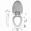 Сиденье для унитаза MELANA 821BS-805 с микролифтом