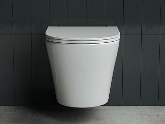 Унитаз подвесной Ceramica Nova FORMA CN3011 безободковый с микролифтом