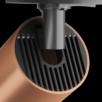 Трековый светильник Maytoni Focus S TR020-1-U-GU10-BC 10Вт GU10 медный для однофазного трека