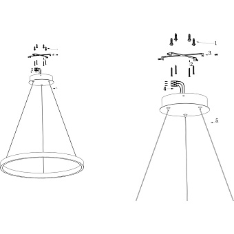 Светильник подвесной Maytoni Rim MOD058PL-L42W4K 51Вт LED