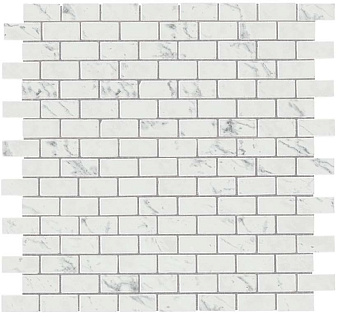 Керамическая мозаика Atlas Concord Италия MARVEL STONE AS34 Carrara Pure Mosaico Lappato Burattato 29,8х29,8см 0,54кв.м.