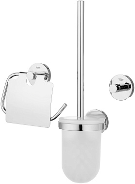 Набор аксессуаров для ванной GROHE Essentials 40407001 хром 3 предметов
