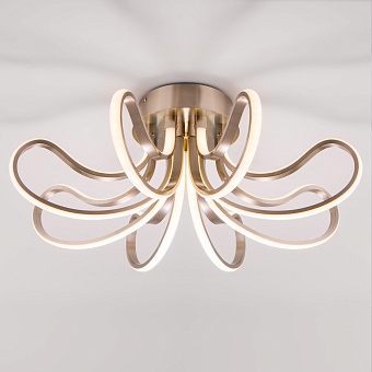 Светильник потолочный Eurosvet Lilium 90079/8 хром 80Вт LED
