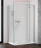 Душевая дверь RADAWAY Essenza New 385040-01-01R 200х100см стекло прозрачное