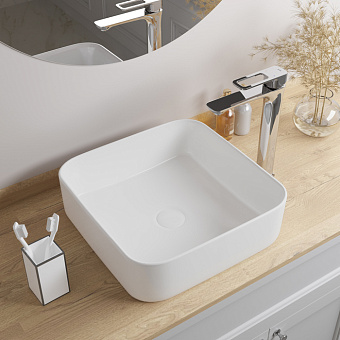 Раковина накладная IDDIS Bridge BRIWS04i27 39х39см