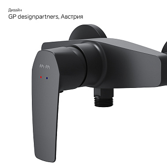 Смеситель для душа AM-PM Gem F90A20022 чёрный