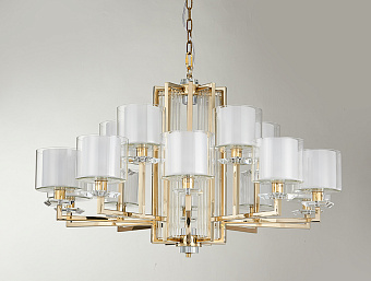 Люстра подвесная Newport 4400 4410+5/C gold 65Вт 17 лампочек E14