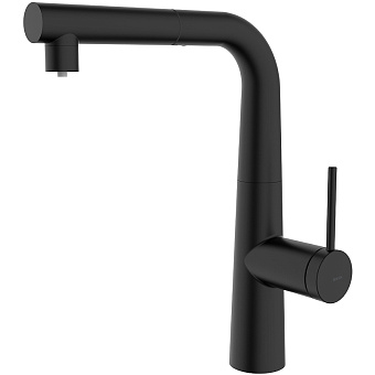 Смеситель для кухни IDDIS Pure PURBLPFi05 поворотный излив чёрный матовый