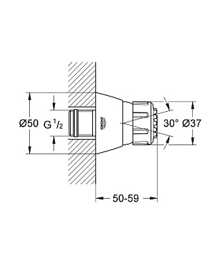 Душевая форсунка GROHE 28286000 хром