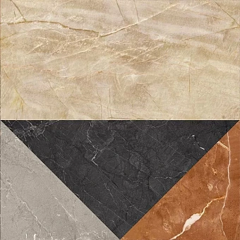Матовый керамогранит ABK Play PF60005897 Marble Black 20х20см 1,04кв.м.