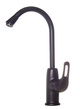 Смеситель для кухни D&K RheinEucharius DA1372420 высокий излив антрацит