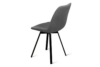 Кухонный стул поворотный AERO 45х52х87см велюр/сталь Dark Grey