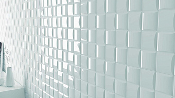 Настенная плитка WOW Essential 105105 Wicker White Gloss 12,5х12,5см 0,433кв.м. глянцевая