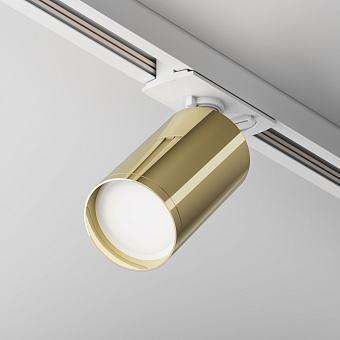 Трековый светильник Maytoni Focus S TR020-1-U-GU10-WG 10Вт GU10 золото для однофазного трека