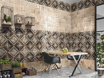 Настенная плитка MAINZU Tin-Tile PT02873 Rusty Nero 20х20см 1кв.м. матовая