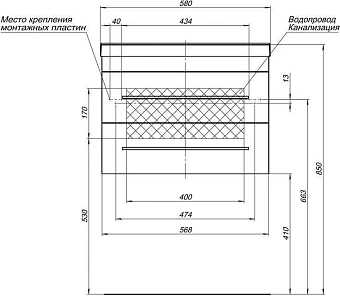 Мебель для ванной AQUANET Верона 287635 белый