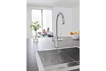 Смеситель для кухни GROHE Blue Home 31455000 высокий излив хром