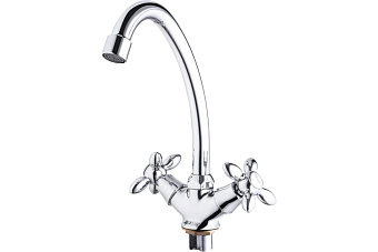 Смеситель для кухни Maxonor MN4927 поворотный излив хром