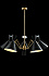 Люстра подвесная CRYSTAL LUX JOVEN JOVEN SP5 GOLD/BLACK 300Вт 5 лампочек E27