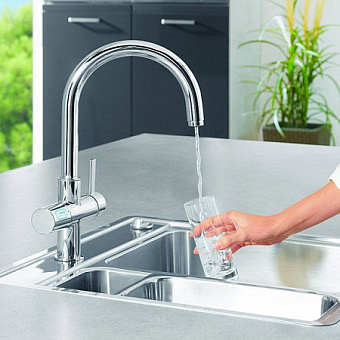 Смеситель для кухни GROHE Blue 33249001 высокий излив хром