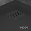 Решётка RADAWAY HKA-64 90см антрацит