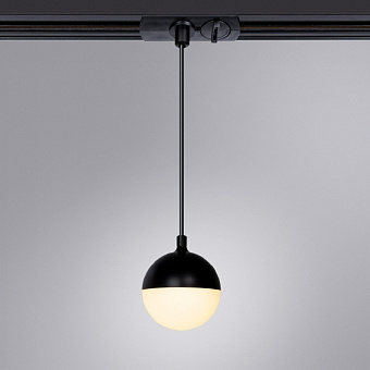 Трековый светильник Arte Lamp VIRGO A4564PL-1BK 7Вт LED прозрачный для однофазного трека