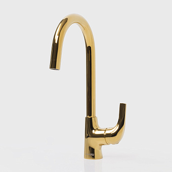 Смеситель для кухни WASSERKRAFT Sauer 7107 поворотный излив золото