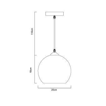 Светильник подвесной Arte Lamp SPLENDIDO A4285SP-1AM 40Вт E27