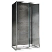 Угловое ограждение Abber Schwarzer Diamant AG30170H-S80-S80 195х80см стекло прозрачное
