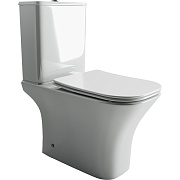 Унитаз напольный Ceramica Nova ALFA CN9002 безободковый с микролифтом