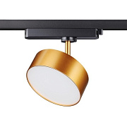 Трековый светильник Novotech PORT 358757 24Вт LED матовое золото для однофазного трека