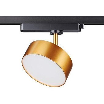 Трековый светильник Novotech PORT 358757 24Вт LED матовое золото для однофазного трека