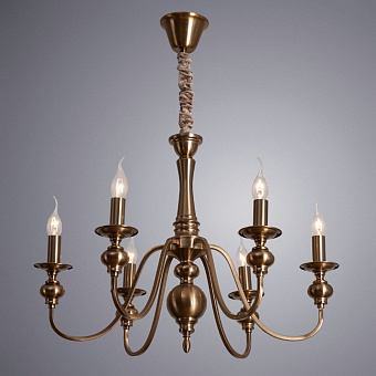 Люстра подвесная Arte Lamp PASSONI A6097LM-6PB 40Вт 6 лампочек E14