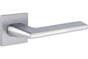 Дверная ручка нажимная Code Deco Slim H-30118-A-CRS/W белый/хром