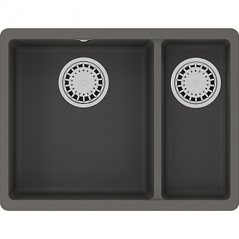 Мойка кухонная LEMARK SINARA 550.2-U 9910083 42х55см серый шелк