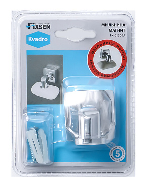 Мыльница FIXSEN Kvadro FX-61309A хром