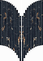 Керамическая мозаика ABK Sensi Signoria PF60009151 Mosaic Ventaglio Port Gold Lux 60х28см 0,67кв.м.