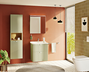 Шкаф зеркальный VITRA Core 66909 16х60х70см с подсветкой