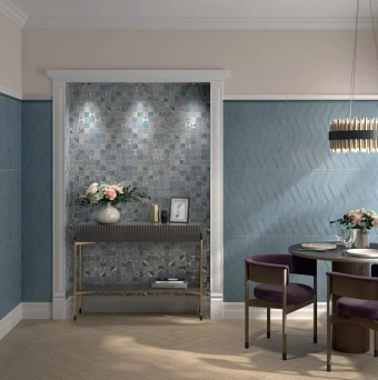 Настенная плитка KERAMA MARAZZI Онда 11220R синий матовый обрезной 30х60см 1,26кв.м. матовая