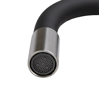 Смеситель для кухни Maxonor MN7180-7 поворотный излив чёрный