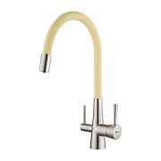 Смеситель для кухни LEMARK Comfort LM3075BN-Beige бежевый/никель