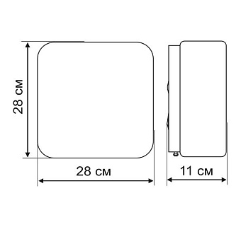 Светильник потолочный Arte Lamp TABLET A7428PL-2WH 60Вт E27