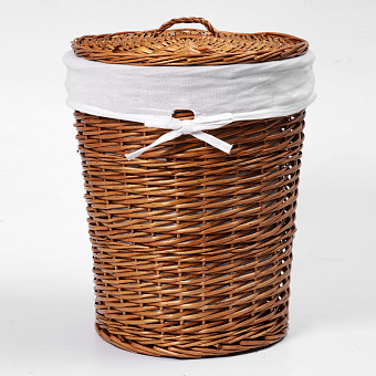 Корзина для белья WASSERKRAFT LEINE WB-350-L плетёная 52л